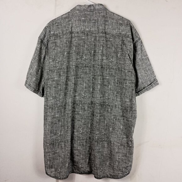Ecko Unltd Mens 3XL Short Sleeve Gray Button Up Shirt Casual Summer Streetwear - Picture 7 of 7